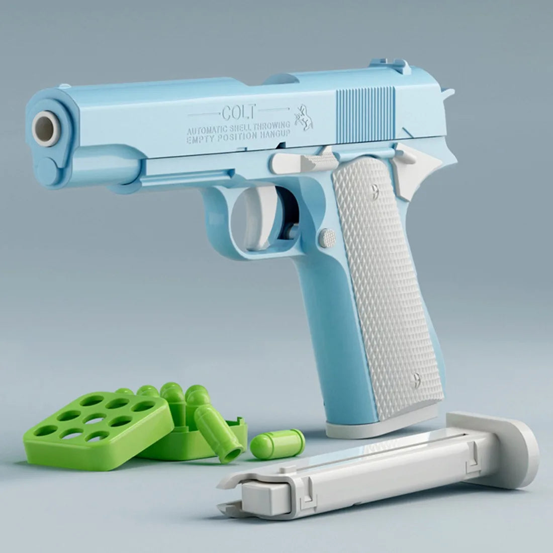 3D Printed Gun Non-Firing Mini Model Gravity Straight Jump Toys Kids Stress Relief Toy Christmas Gift
