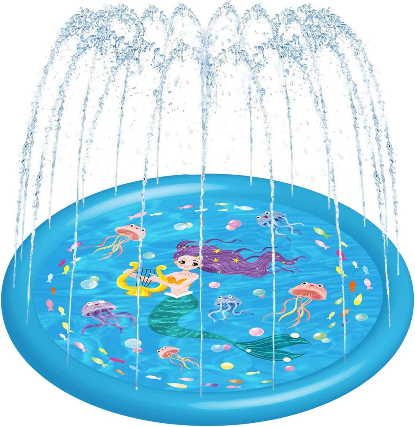 60" 3-in-1 Splash Pad: Perfect Water Toy for Toddlers & Kids! 💦 #PoolPartyFun #OutdoorPlay