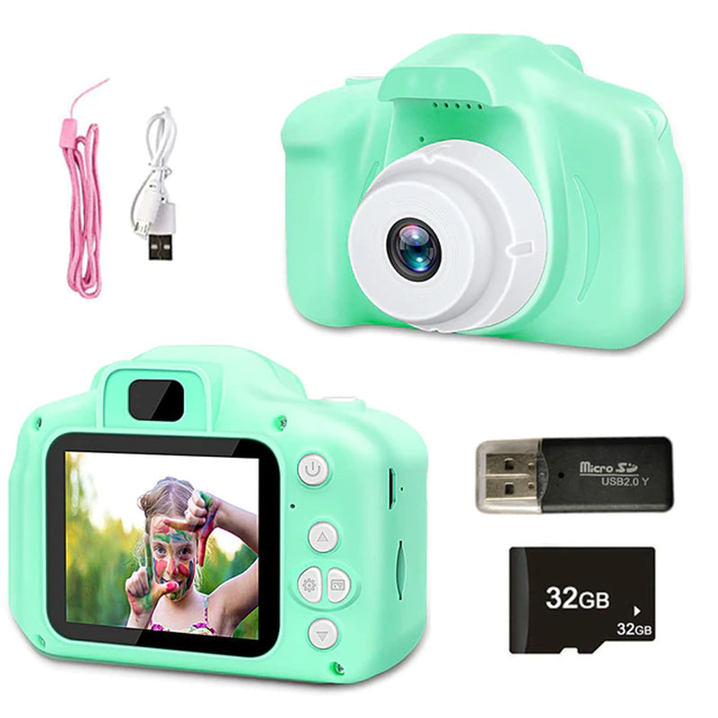 Children'S Camera Waterproof 1080P HD Screen Camera Video Toy 8 Million Pixel Kids Cartoon Cute Camera Outdoor Photography Toy