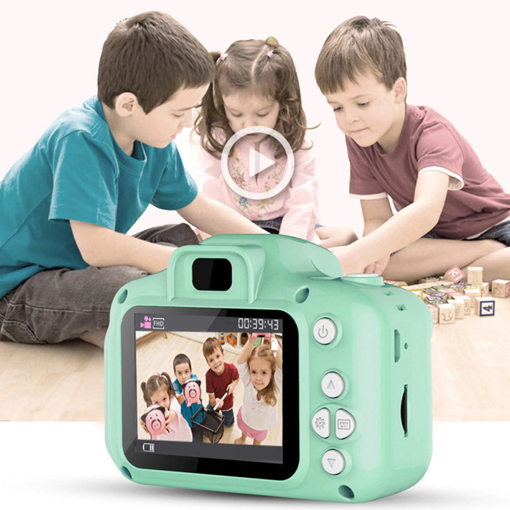 Children'S Camera Waterproof 1080P HD Screen Camera Video Toy 8 Million Pixel Kids Cartoon Cute Camera Outdoor Photography Toy