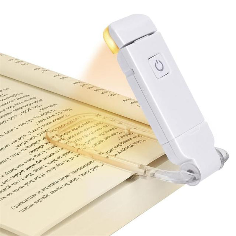 LED USB Rechargeable Book Light Reading Light Eye Protection Night Light Portable Clip Desk Light Bookmark Read Light Night Lamp