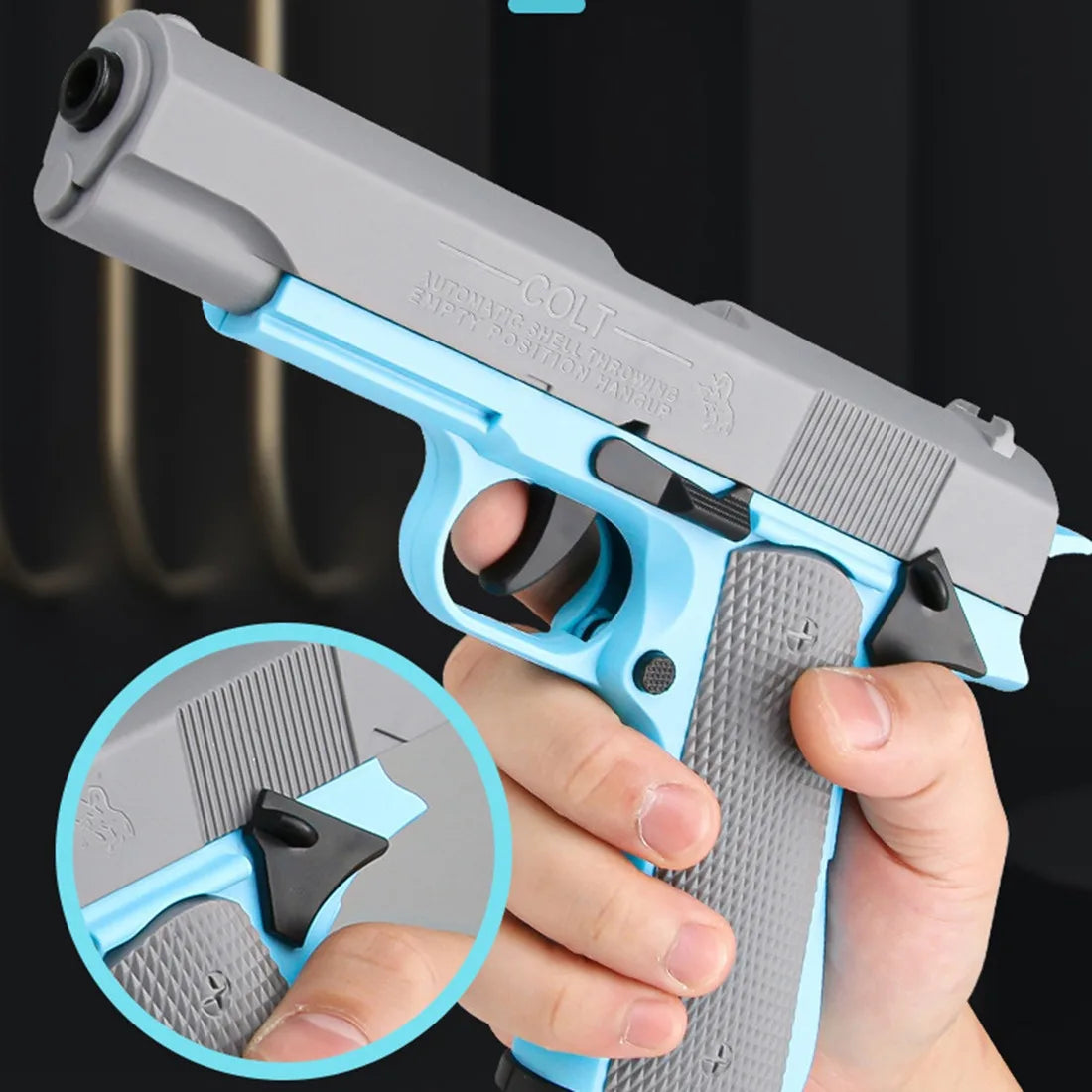 3D Printed Gun Non-Firing Mini Model Gravity Straight Jump Toys Kids Stress Relief Toy Christmas Gift